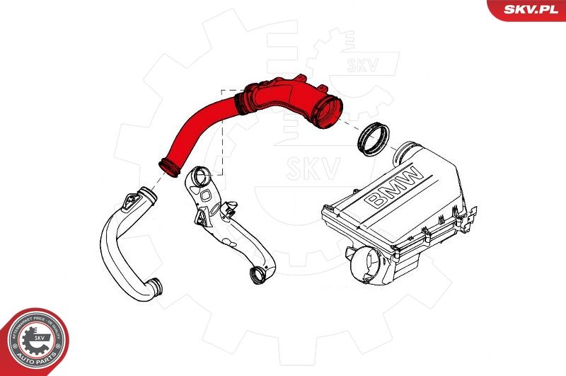 Впускний шланг, повітряний фільтр, Skv Germany 43SKV926