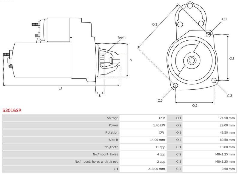 Стартер, Auto Starter S3016SR