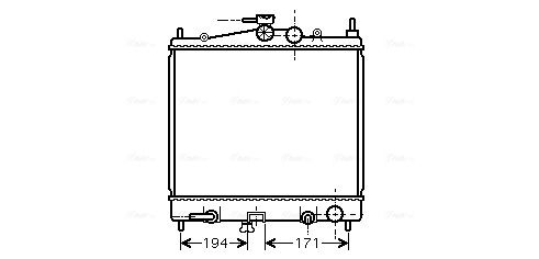 AVA QUALITY COOLING hűtő, motorhűtés DNA2248