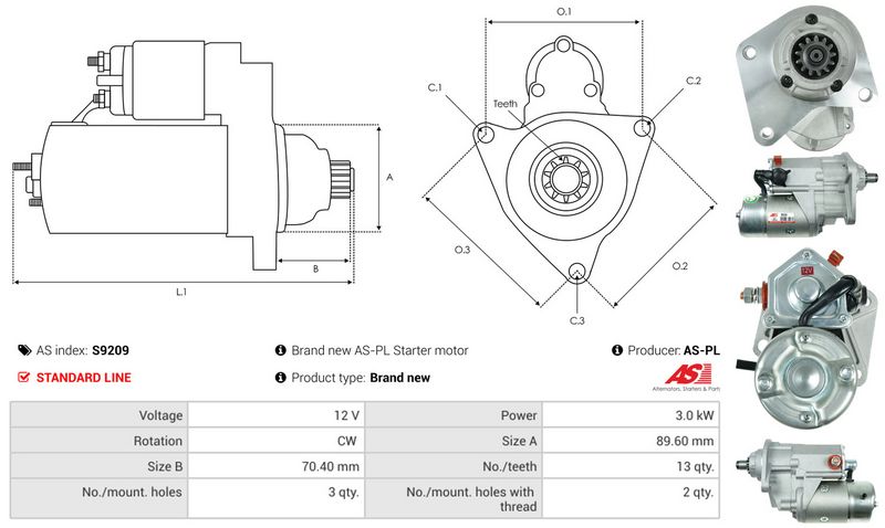 AS-PL S9209 Starter