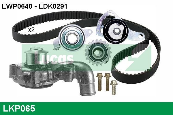 LUCAS Vízpumpa + fogasszíj készlet LKP065