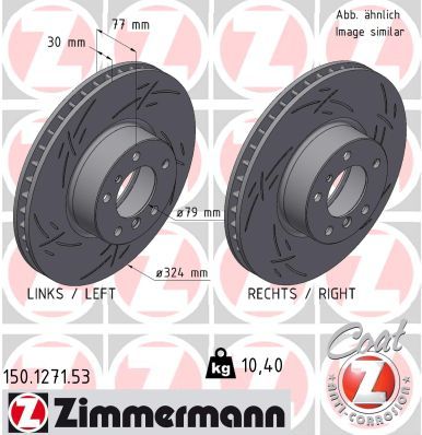 Гальмівний диск, Zimmermann 150.1271.53