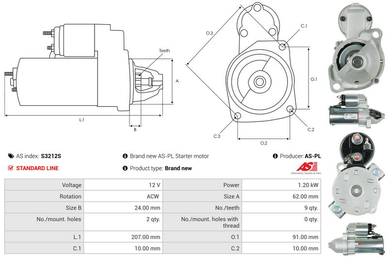 AS-PL S3212S Starter