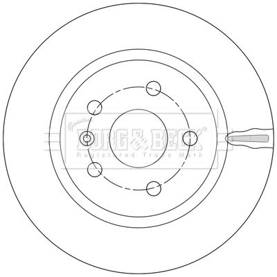 Гальмівний диск, Borg & Beck BBD5552