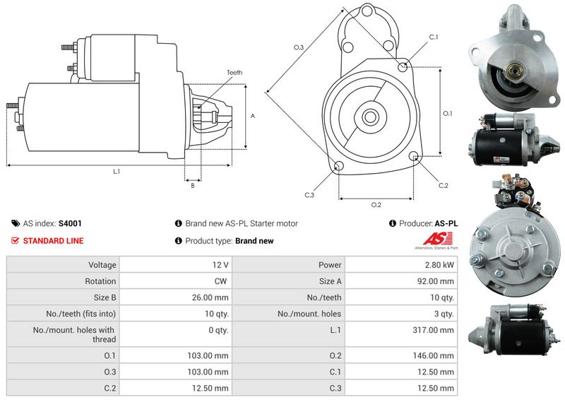 AS-PL S4001 Starter
