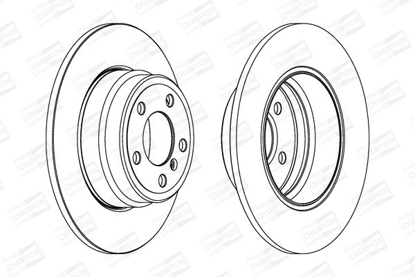 Диск тормозной (задний) CHAMPION