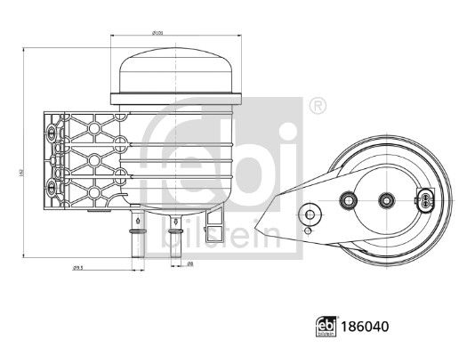 фільтр паливний xc40 d4204t...