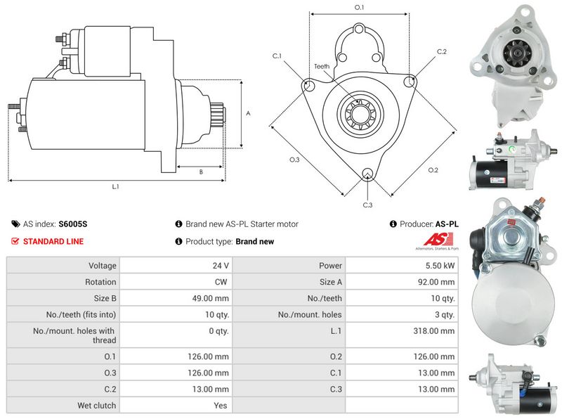 AS-PL S6005S Starter