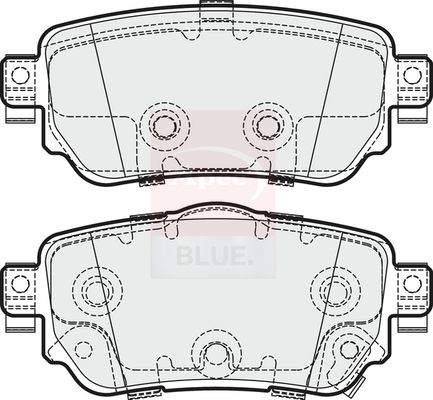 APEC Brake Pad Set, disc brake PD3753