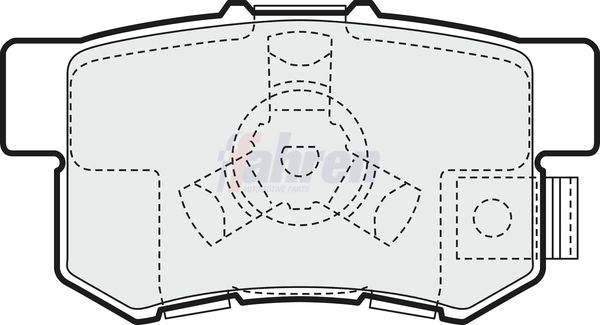 Fahren Brake Pad Set, disc brake FBP3204