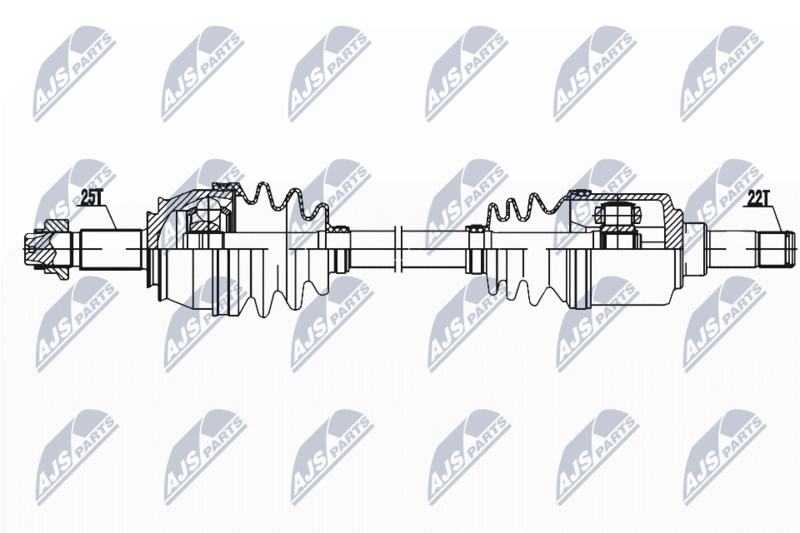 NTY hajtótengely NPW-FT-075