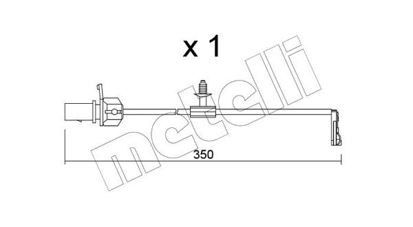 METELLI figyelmezető kontaktus, fékbetétkopás SU.380