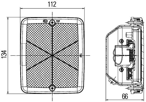 HELLA 2SB 013 236-371 Tail Light Assembly