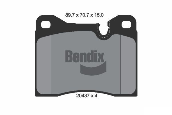 BENDIX Braking fékbetétkészlet, tárcsafék BPD1315