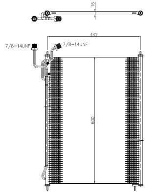 NRF 350503 Condenser, air conditioning