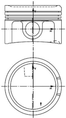 Поршень, Kolbenschmidt 99933620