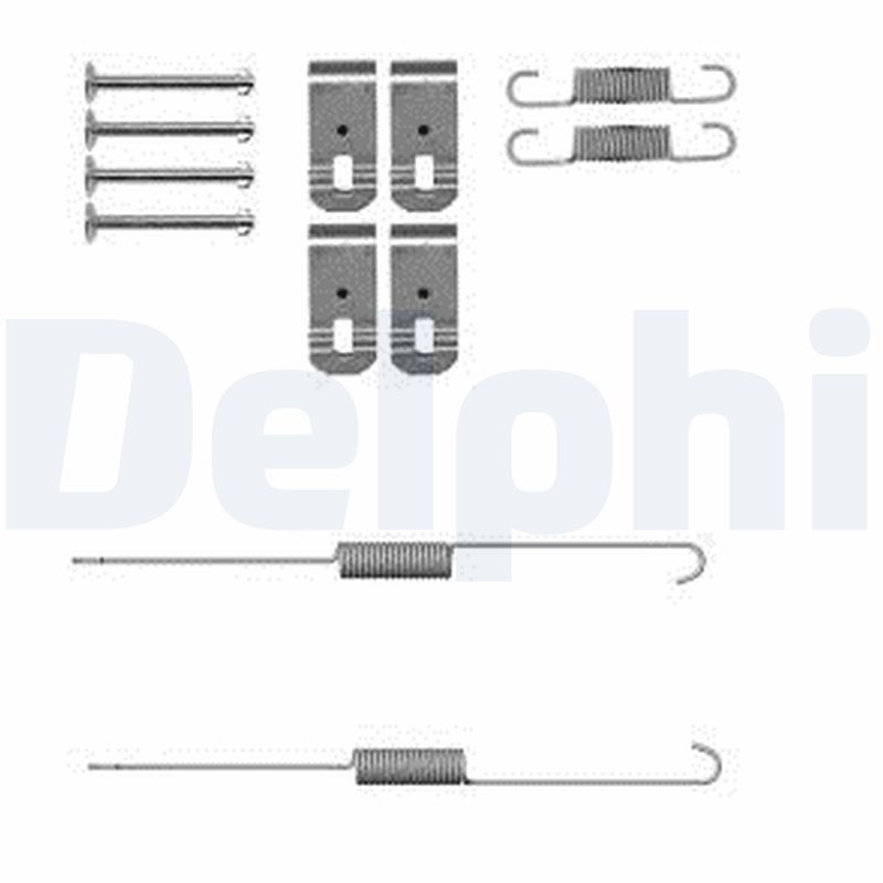 Комплект приладдя, гальмівна колодка, Delphi LY1382