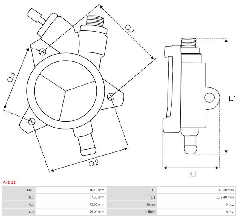 Вакуумний насос, Auto Starter P2001