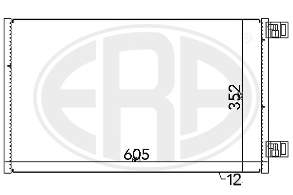 Радиатор кондиционера ERA 667148