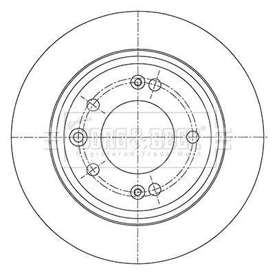 Гальмівний диск, Borg & Beck BBD5450