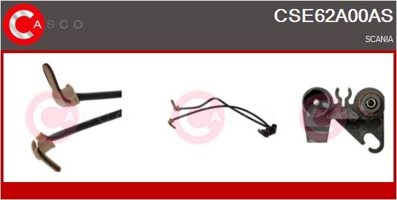 Výstražný kontakt, opotřebení obložení CSE62A00AS