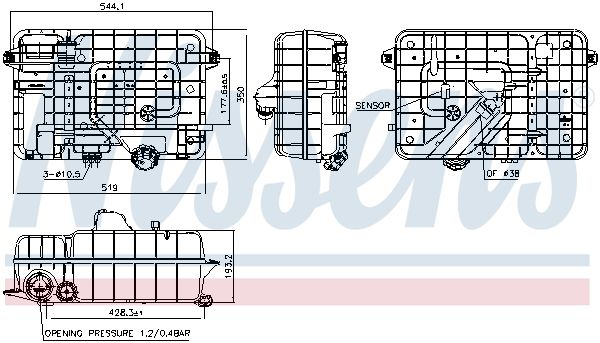 nádrž expanzní MB Actros MP4 996053