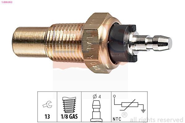 Sensor, temperatura del refrigerante