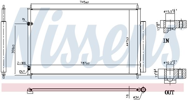 Радиатор кондиционера First Fit NISSENS 940842