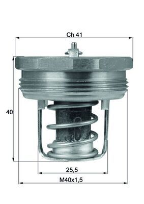 MAHLE termosztát, hűtőfolyadék TX 89 83