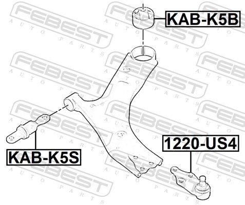 Kande-, juhtliigend, FEBEST 1220-US4