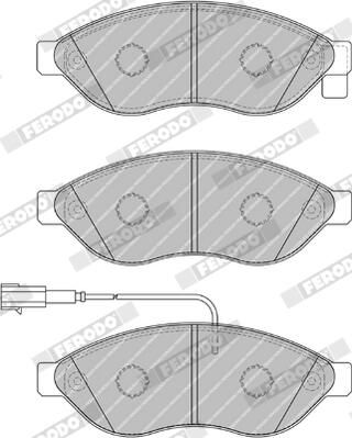 FERODO FVR1924 Brake Pad Set, disc brake