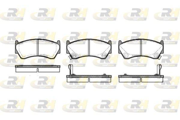 Комплект гальмівних накладок, дискове гальмо, Roadhouse 2592.02