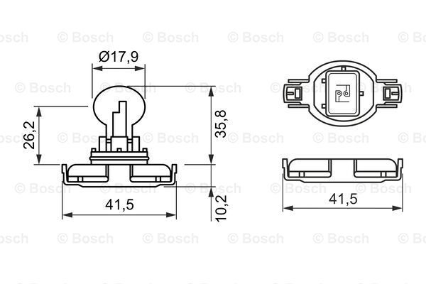 BOSCH Pure Light Лампа накаливания PSY24W 12V 24W