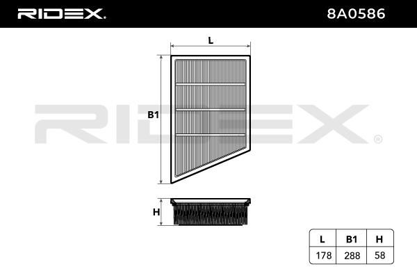 въздушен филтър RIDEX