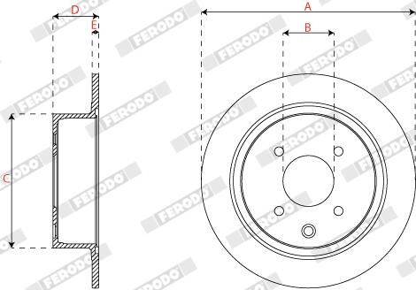 FERODO DDF1941C Brake Disc