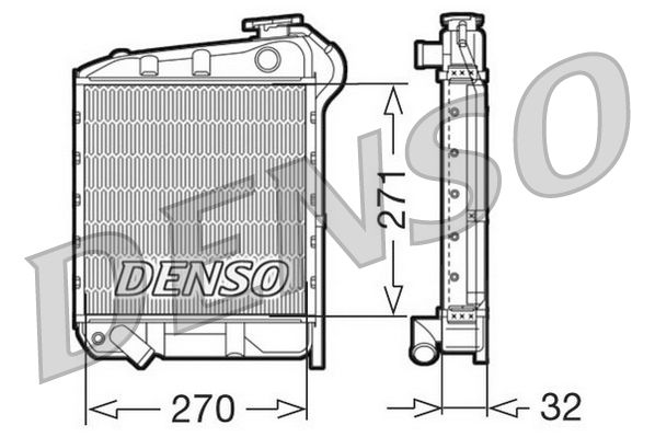 Denso Engine Cooling Radiator DRM99008