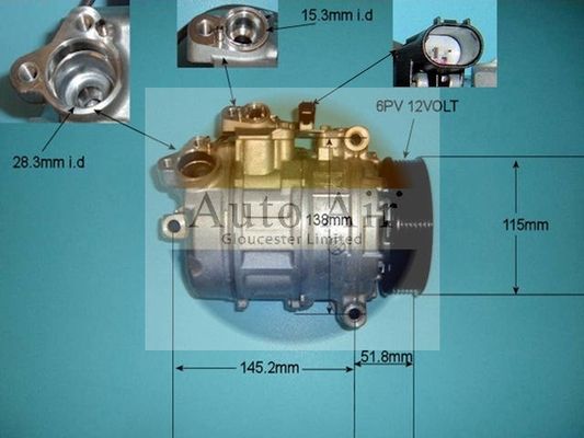 Auto Air Gloucester 14-9151 Compressor, air conditioning