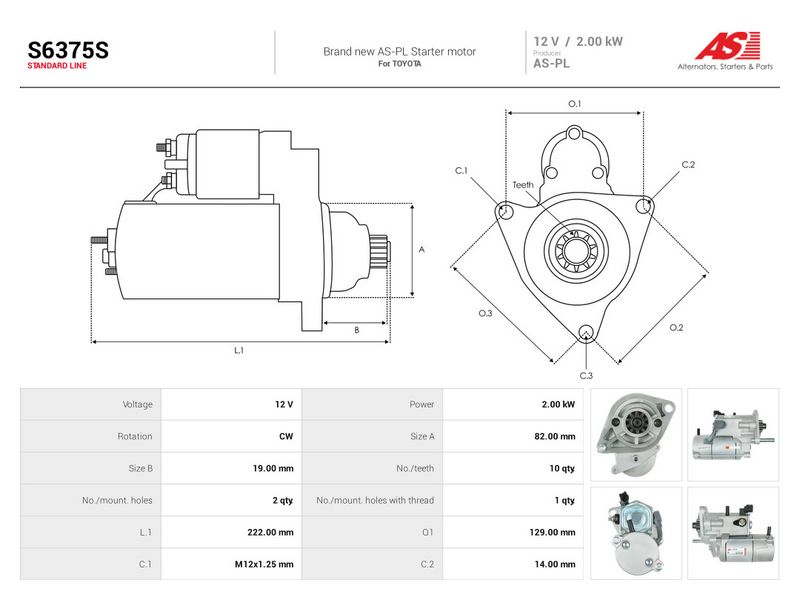 This part match OEM code: 28100067050