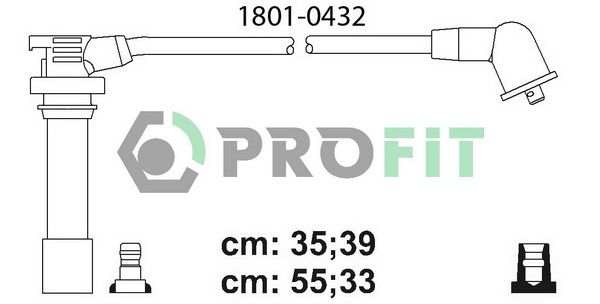 Комплект проводів високої напруги, Profit 1801-0432