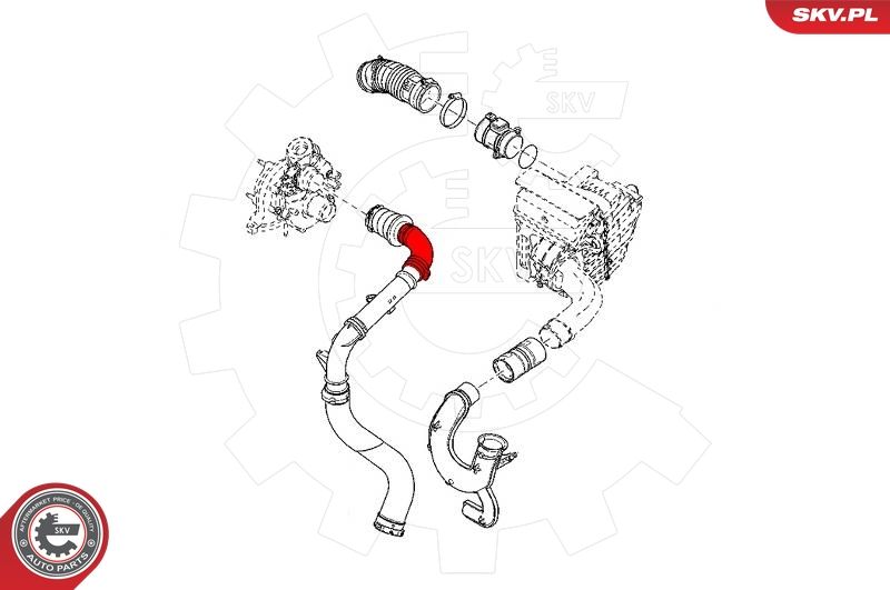 Шланг подачі наддувального повітря, Skv Germany 43SKV281