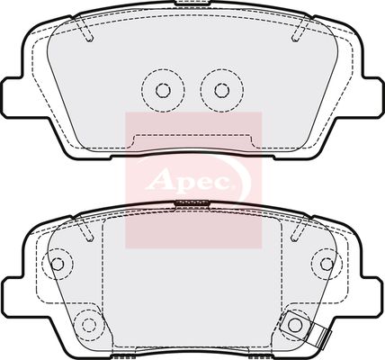 APEC Brake Pad Set, disc brake PAD2092