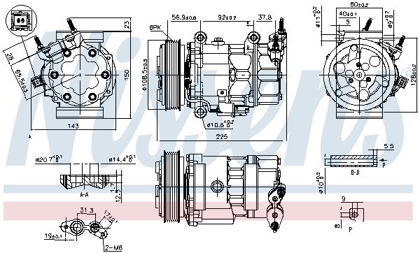 NISSENS 890041 Compressor, air conditioning