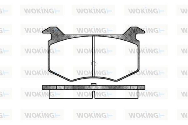 Комплект тормозных колодок WOKING