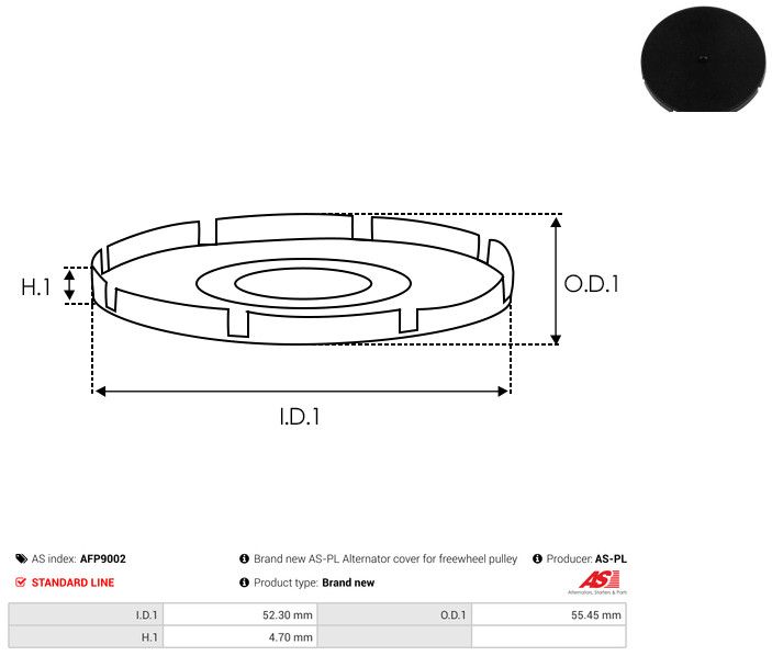 Rihmaratas, generaator, AS-PL AFP9002