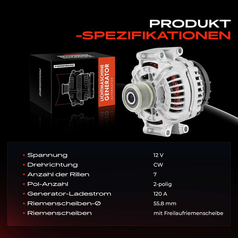 Frankberg 5481FB0001669 Alternator