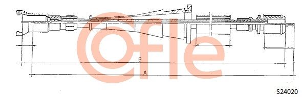 Трос привода спідометра, Cofle S24020