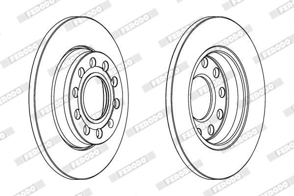 FERODO DDF1425C Brake Disc