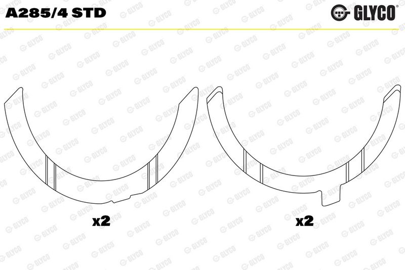 Rondelle+d'écartement+vilebrequin GLYCO A285/4 STD