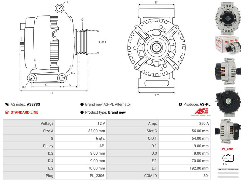Prekė atitinka OEM kodą: A0009060205