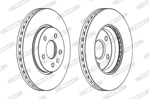 FERODO Disque de frein DDF1869